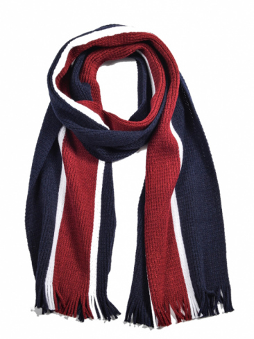 Knitted Stripe Scarf Acrylic School, College or University Colours