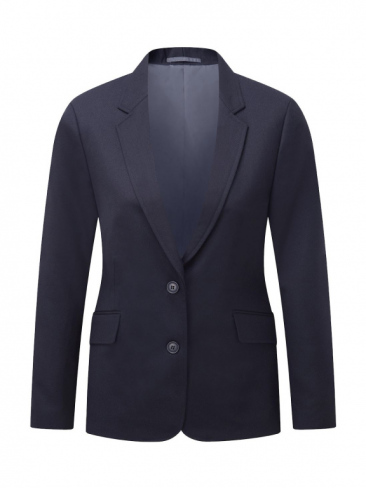 Girls Ladies Navy Poly Wool Suit Jacket