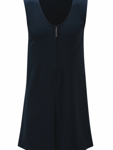 School Pinafore Dress, Zip Front, Stretch Fabric