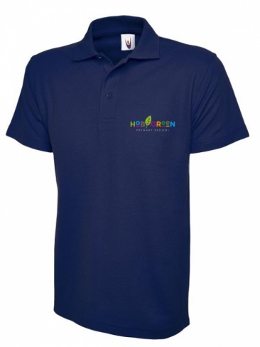 Hob Green Staff Polo Shirt Navy Blue