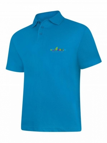 Hob Green Staff Polo Shirt Turquoise Blue