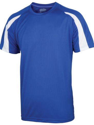 School Sports T-Shirt Cool Poly Contrast Senior