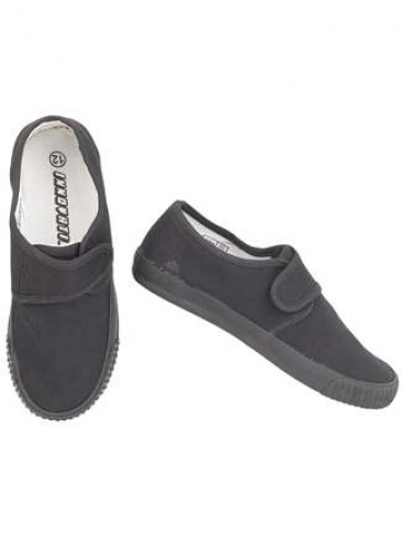 School PE Plimsolls Velcro Pumps Junior and Senior