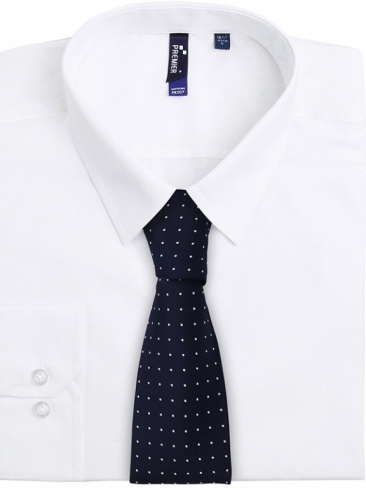 Woven Micro Dot Pattern Tie Polyester 57 x 3"