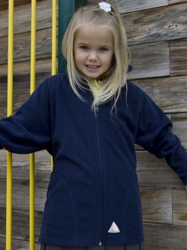 School or College Fleece Jacket Full Zip Lightweight