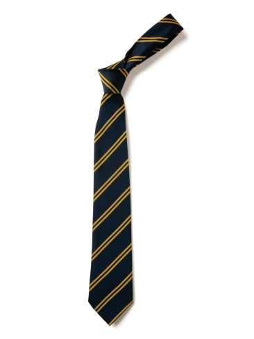 Navy With Gold Double Stripe Tie (Box of 24)