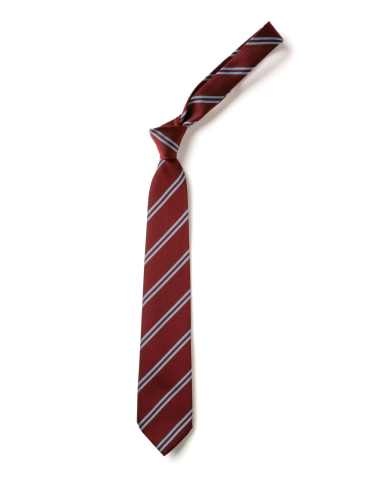 Maroon With Sky Double Stripe Tie (Box of 24)