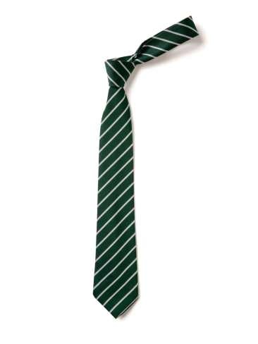 Green With White Thin Stripe Tie (Box of 24)