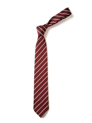 Maroon With White Thin Stripe Tie (Box of 24)