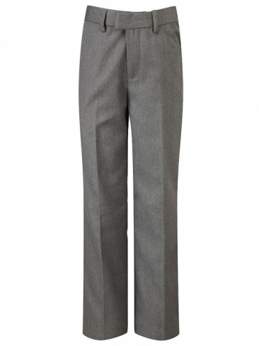 School Trousers Junior Pull-On Elastic Waist  