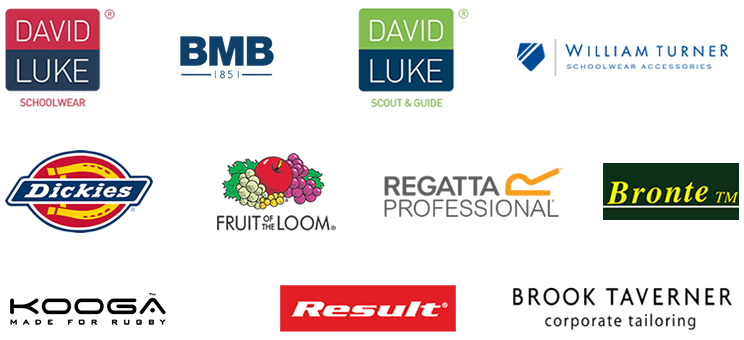 Brands that we stock including David Luke, Dickies, William Turner, Kooga and more...